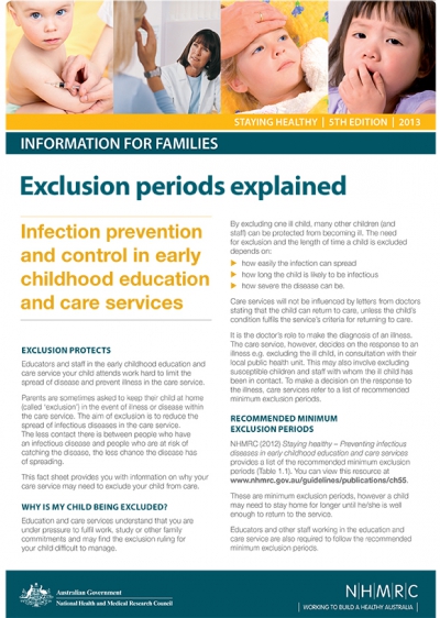 Infections | Exclusion Periods Explained - First Aid For You