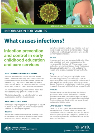 Image of What Causes Infection article by Australian National Health and Medical Research Council